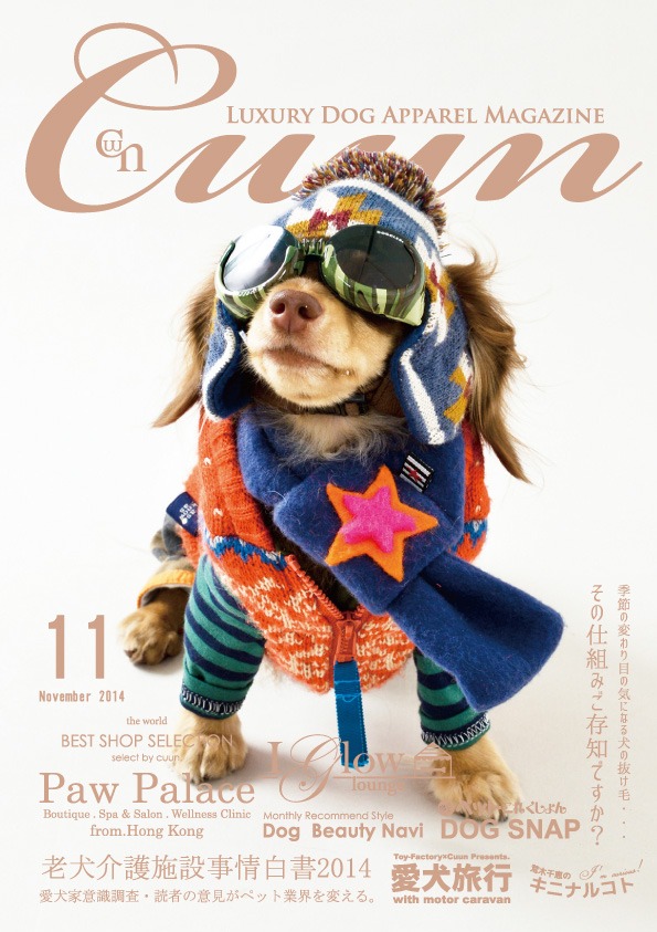 ドッグアパレル専門誌「Cuun」2014年11月号